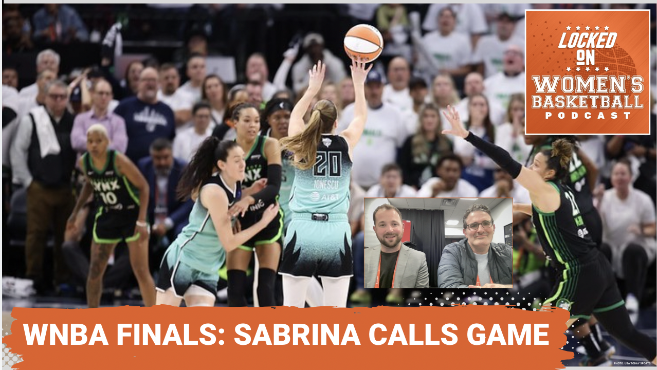 Sabrina Ionescu takes a shot in Game 3 of the WNBA Finals.